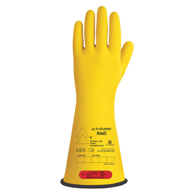 Guantes de seguridad eléctrica clase 0 PM-RIG014YBSC
