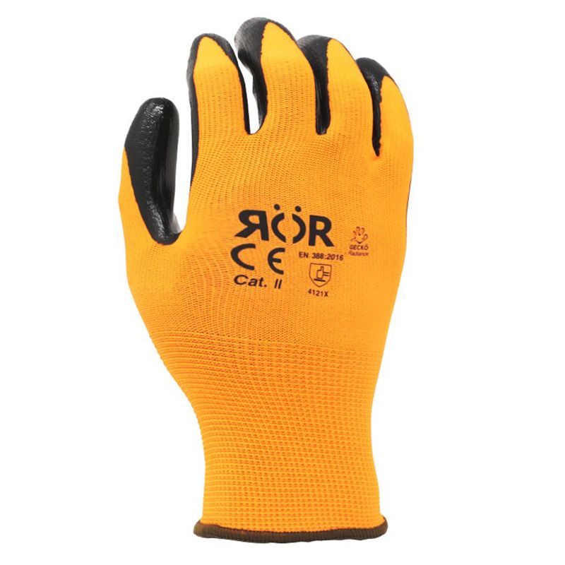 Guante de Poliéster naranja de alta visibilidad PM-PO1N-XY
