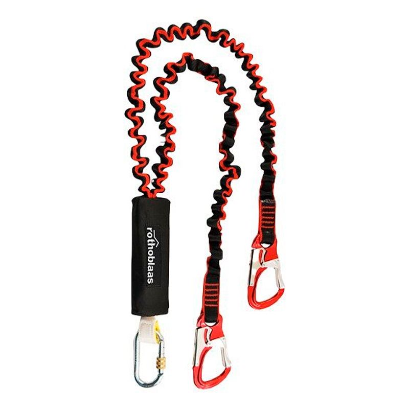 Línea de vida doble con mosquetón de acero TA-DSIC2