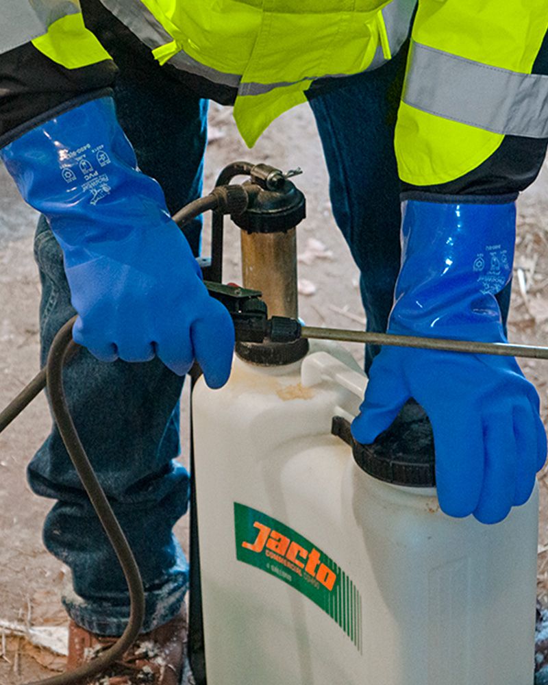 Guantes de protección a productos químicos