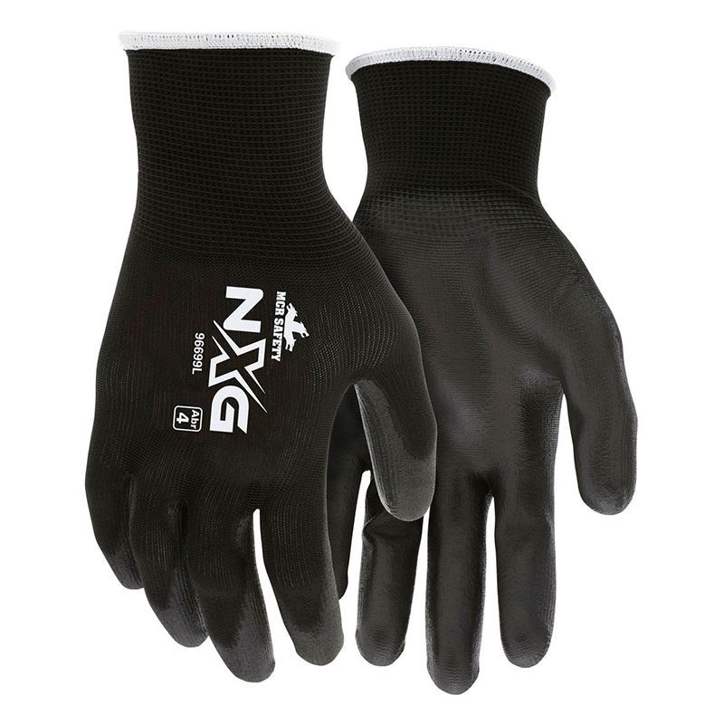 Guante poliéster de calibre 13 recubierto de poliuretano PM-96699